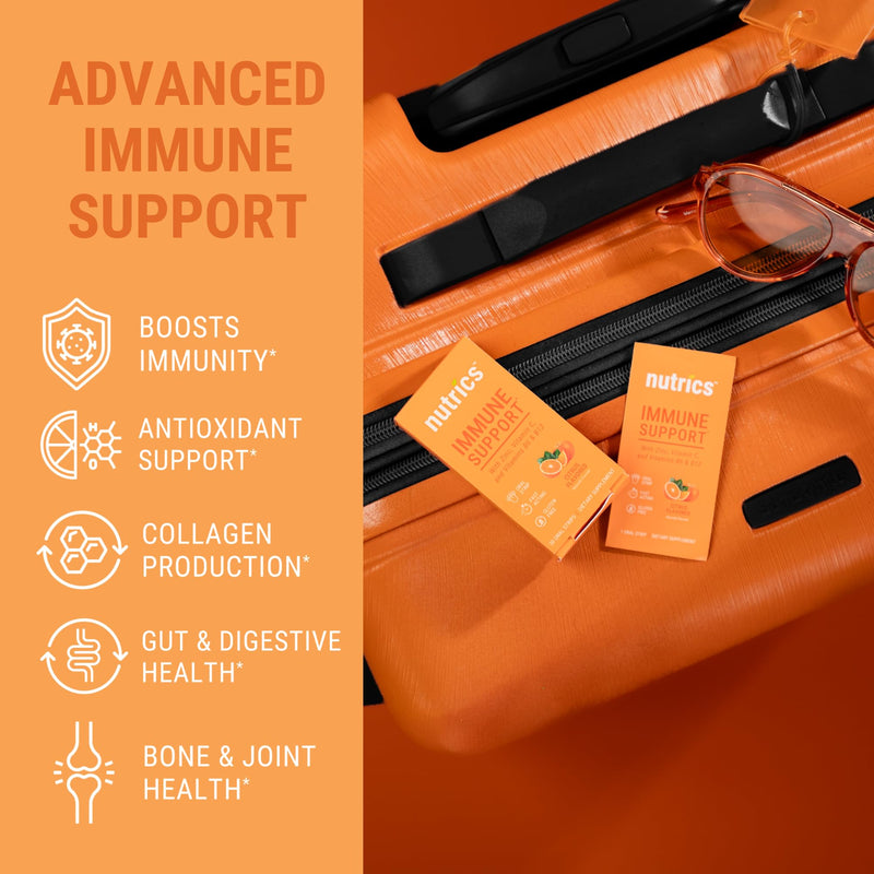 Dissolving Immune Support Supplement Strips: Stay Protected with Zinc, Vitamin C, Vitamin B6 & Vitamin B12, Vegan, Sugar Free, Antioxidant Supplement
