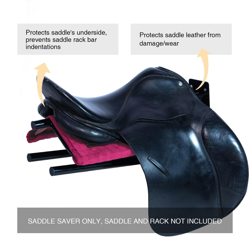 Harrison Howard Wall Mount Saddle Rack Suede Saver Adds Protection to Underside of Saddle Prevents Bar Indentations Secure Saddle Use with Saddle Rack, Saddle Saver Only Magenta - BeesActive Australia