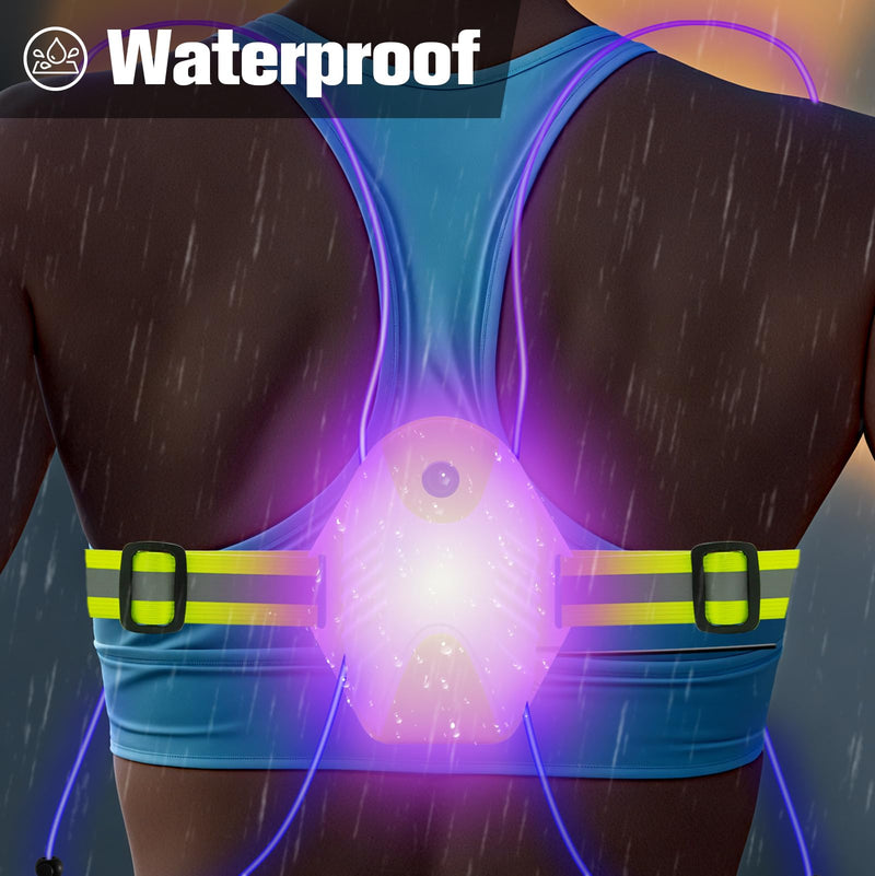 LED Reflective Running Vest for Women and Men, Safety USB Rechargeable Reflective Gear for Night Runners, Bikers, and Walkers Green - BeesActive Australia