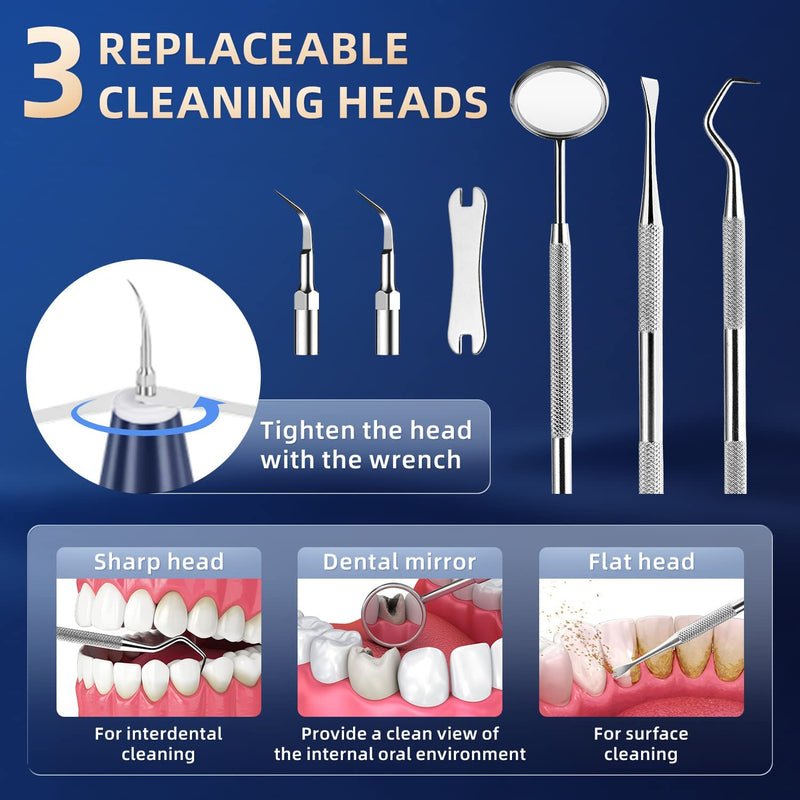 Plaque Remover for Teeth - Tartar Remover for Teeth, Dental Calculus Remover Teeth Cleaning Kit Blue - BeesActive Australia