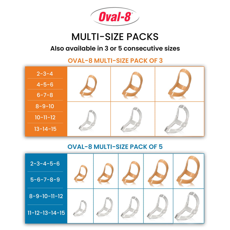 3-Point Products Oval-8 Multi-Size Pack of 3 Sizes 4,5,6 4, 5, 6 - BeesActive Australia