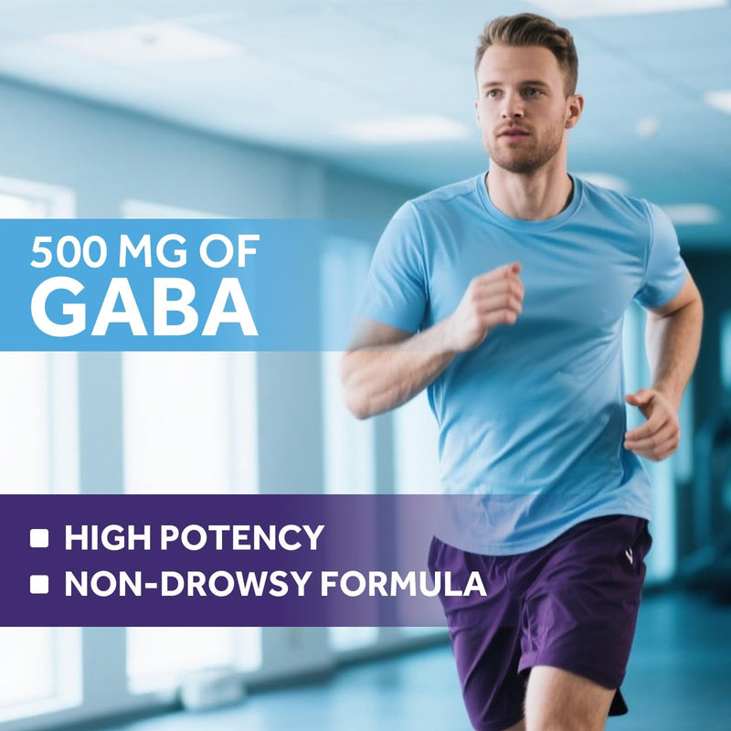 Doctor's Recipes GABA Magnesium Glycinate L-Theanine Supplement, GABA (Gamma-Aminobutyric Acid) 500mg, Vitamin B6, B1, B2, B3, B5, Biotin, Calm, Sleep, Relaxation, Mood Support, 90 Veggie Capsules