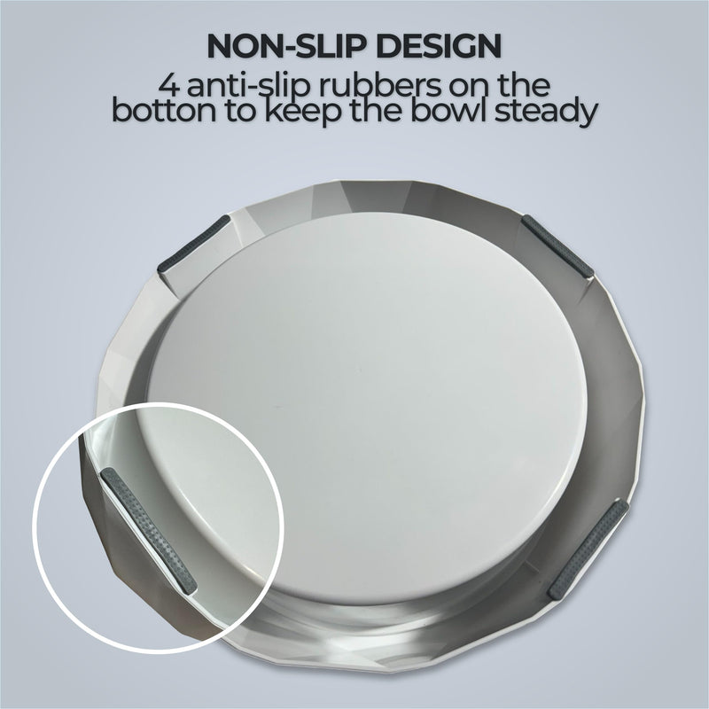 33.8 oz/1L Dog Slow Water Bowl, Easy to Clean, No Spill, Anti-Slip
