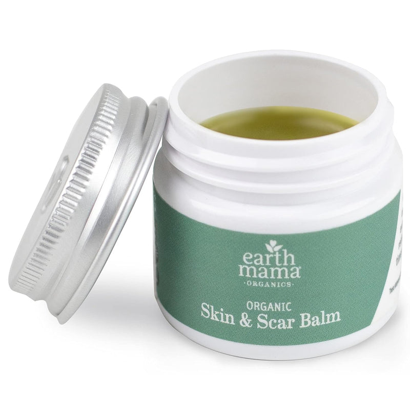Earth Mama Organic Skin & Scar Balm |C-Section Recovery Skin Care, Pregnancy Stretch Mark Scar Cream with Organic Jojoba Oil, Tamanu Oil & Gotu Kola 1 Fl Oz (Pack of 1) - BeesActive Australia