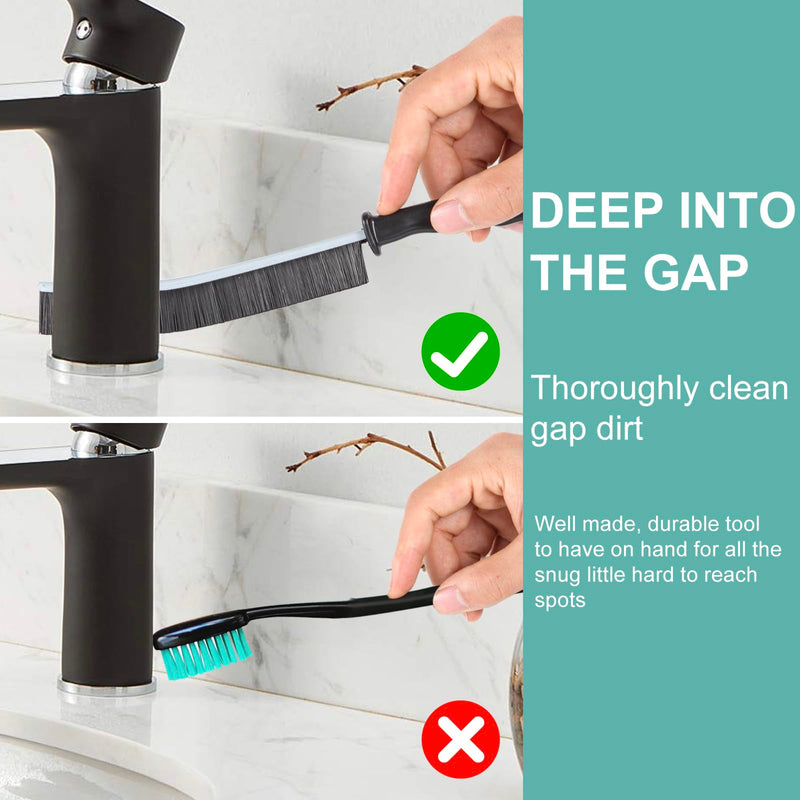 Crevice Cleaning Brush，Hard-Bristled Crevice Cleaning Brush，2024 New Multifunctional Gap Cleaning Brush Tool，Dead Corners Brushes for Bathroom Kitchen Tiles Window Door Slots，3pcs 3pcs - BeesActive Australia