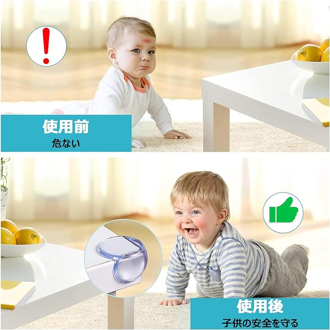 Mesanda Corner Cushion, Corner Guard, 12 Pieces, Transparent Corner Guard, Corner Protection, Soft PVC, Non-Toxic Material, Table Corner Cover, Baby Corner Guard, Prevents Injuries, Earthquakes, -  Australia