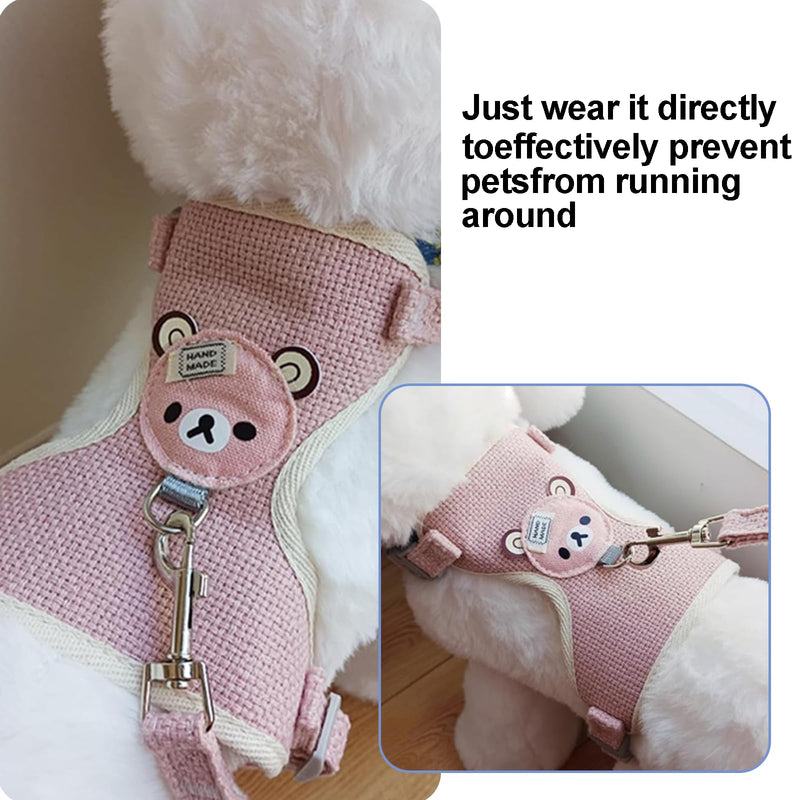 Shengxi Pack of 2 Adjustable Rabbit Leash, Adjustable Cat Harness, Pet Harness, Pet Leash, Adjustable Rabbit Leash for Cats, Rabbits, Dogs, Small Pets (1-4 kg) - BeesActive Australia
