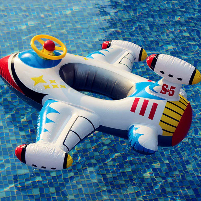 Baby Pool Float Swimming Float Boat with Steering Wheel Horn for Kids Toddlers Age 1-4 Boys Girls Inflatable Ride-ons Summer Pool Swim Ring Beach Supplies 2. Blue - BeesActive Australia