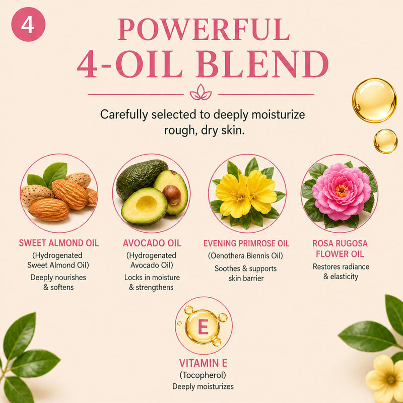Vivo Per Lei Rose Body Oil - with Almond Oil - 3.5 Fl Oz | After Shower Body Oil - Deeply Hydrates - Real Flower Inside - Also Contains Avocado & Vitamin E - Lightweight - Non-Greasy