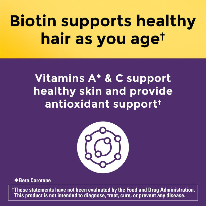 Nature Made Hair-Growth Softgels, Clinically Studied Lustriva + Biotin, Vitamin C & A, Hairs Growth Vitamins - Support Healthy Hair as You Age, 30 Softgels, 30 Day Supply, (Pack of 2) 30 Count (Pack of 2)