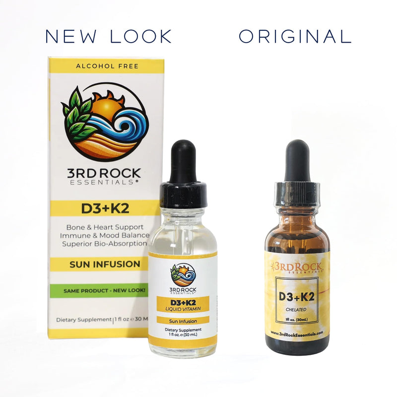3rd Rock Essentials Vitamin D3 4000 IU + K2 MK-7 Liquid Drops – High Absorption Chelated Formula – 600 Drops (4 Month Supply) – Bone, Immune & Calcium Support – Non-GMO, Gluten Free Supplement D3 K2