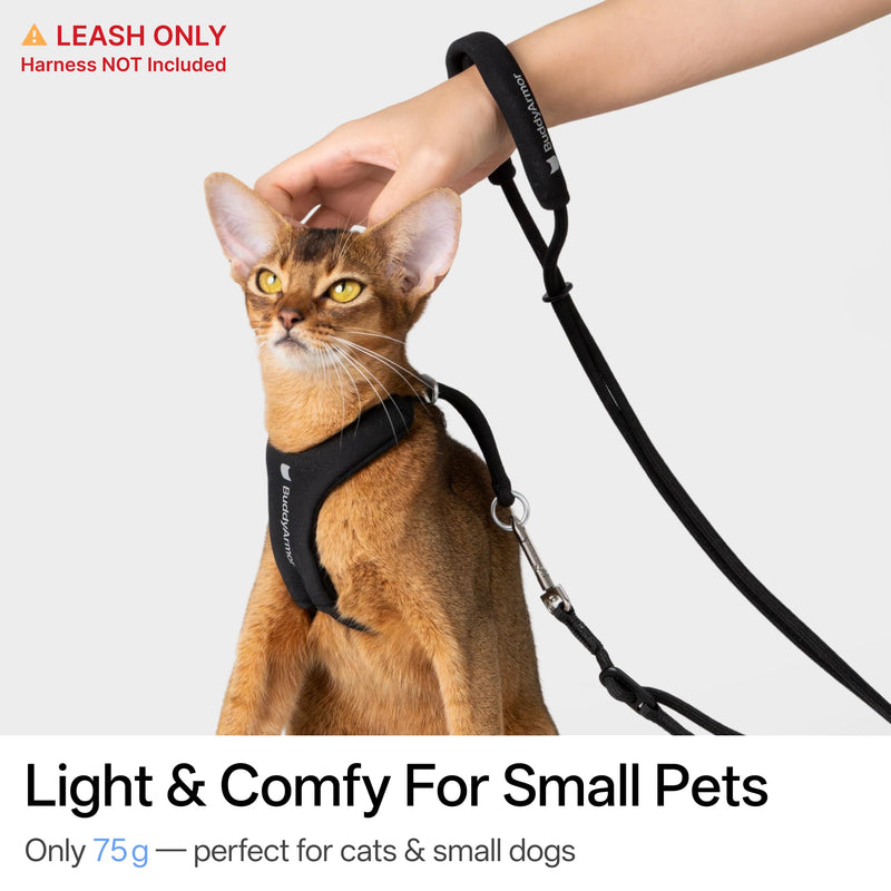 Hands Free Cat Leash Lightweight 4.1-7.2FT Adjustable Durable Rope Leash with Padded Handle, Versatile Crossbody Waist Lead for Cats Puppy ≤26lbs Outdoor Walking (Olive, S) Olive S 4.1-7.2FT - BeesActive Australia