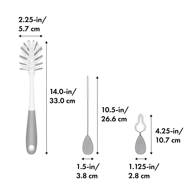 OXO Tot Water Bottle and Straw Cup Cleaning Set Brush Set - Gray - BeesActive Australia