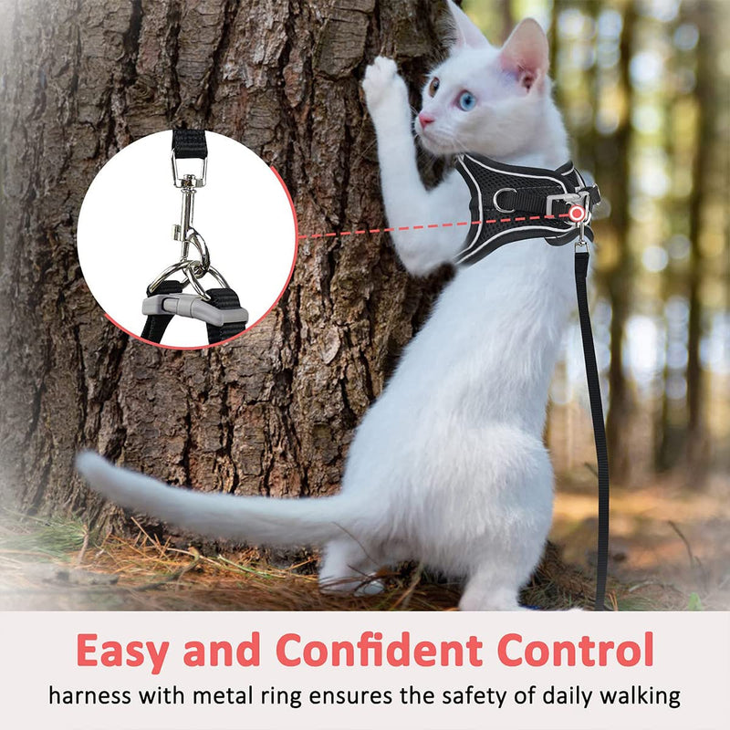 Cat leash with harness for cats, cat harness with leash escape-proof, cat harness escape-proof, cat harness set with leash for cats kittens dogs puppies (XXS) XXS - BeesActive Australia