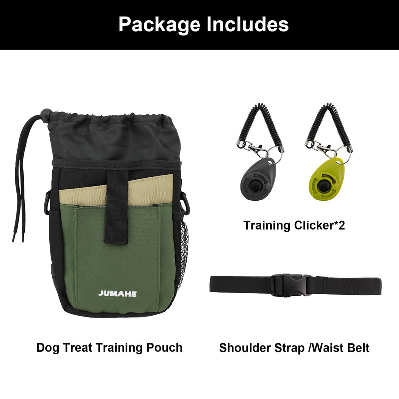 Dog Treat Pouch, Dog Training Treat Pouch with Clicker, 3 Ways to Wear Dog Training Treat Bag Pouch with Built-in Poop Bag Dispenser, Treat Pouches for Pet Training - BeesActive Australia