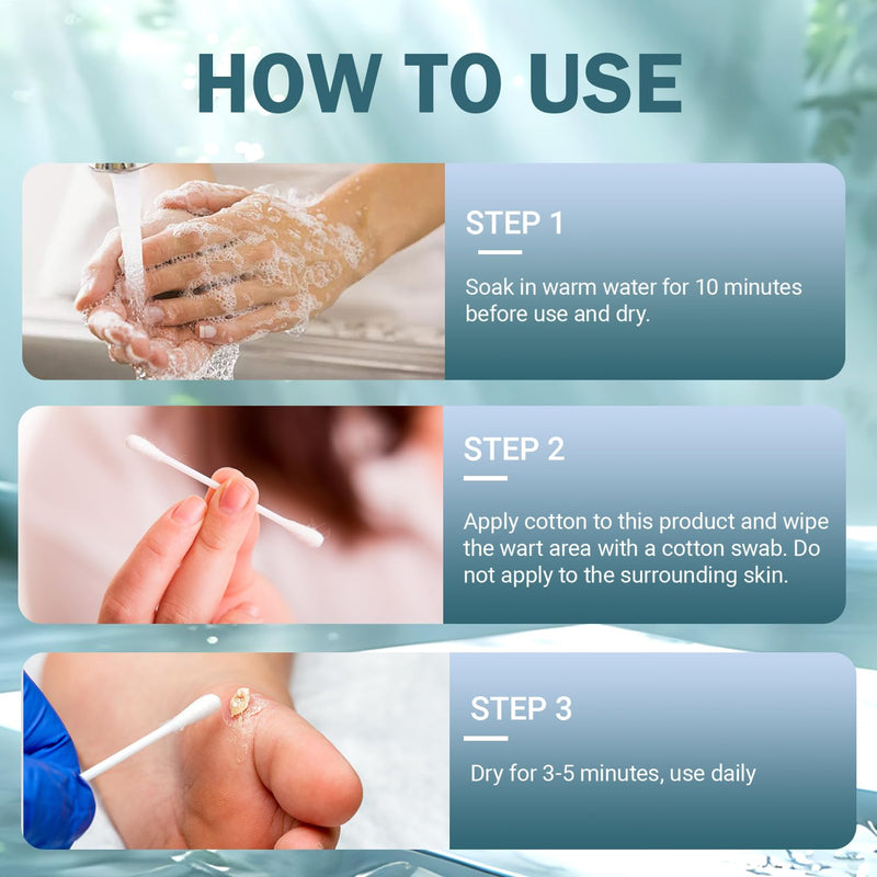 Wart Remover, Fast-Acting Removal for Men and Women,Strongest Wart Removal for Toes Feet - Exclusive Formula 17% Salicylic Acid Freeze Off for Plantar,Common, Flat Wart, 30ml - BeesActive Australia