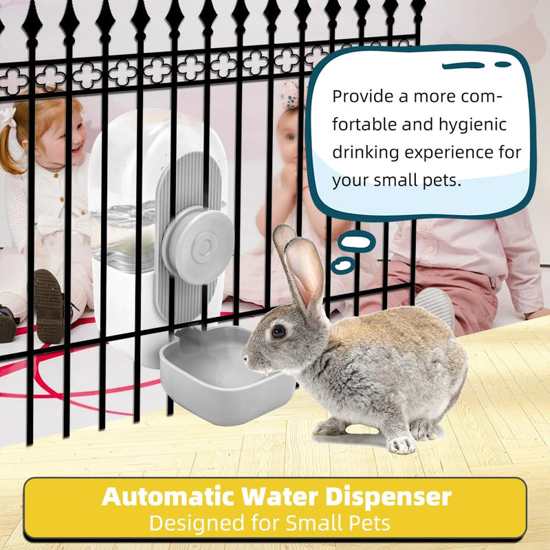 Rabbit Water Bottle, Guinea Pig Water Bottle,28oz Hanging Fountain Automatic Dispenser No Drip Water Bowl for cage - BeesActive Australia
