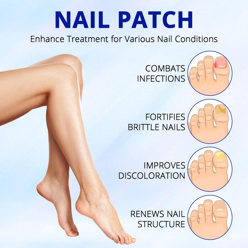 Fungal Nail Patches-Toenail Fungus Treatment Extra Strength, Toe Nail Fungus Treatments, Overnight Hydrogel Nail Care Patches, Nail Repair, Easy To Apply, 42Pcs, For Men & Women,HUIzhijia2pack - BeesActive Australia