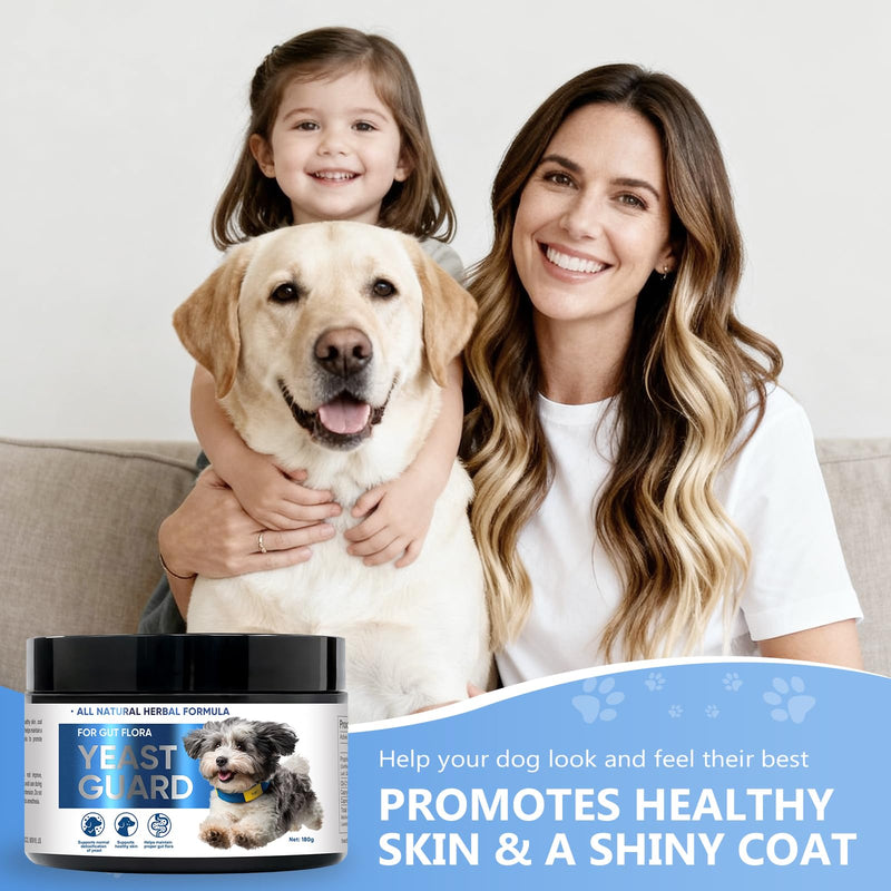 Yeast Infection Treatment for Dogs - Soothing Ear & Skin Relief for Itch & Inflammation, Natural Dog Allergy Support