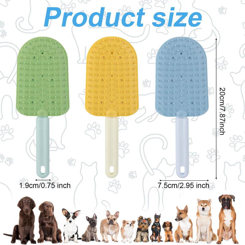 3pcs Cat Tongue Combs, Double Sided Cat Grooming Tongue Brush with Comfort Grip Handle Cat Tongue Licking Hair Comb Pets Shedding Brush for Grooming Hairballs & Keeping Clean - BeesActive Australia