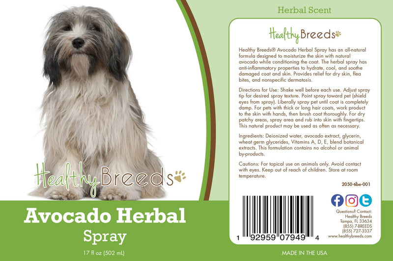 Healthy Breeds Tibetan Terrier Avocado Herbal Spray 17 oz