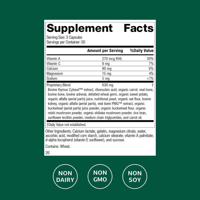 Standard Process Cataplex C, Immune & Bone Health Supplement, 90 Tablets | Supplement for Immune and Bone Health Support, Aids Healthy Skin and Connective Tissue, Includes Antioxidant Vitamin C 150 Count (Pack of 1)