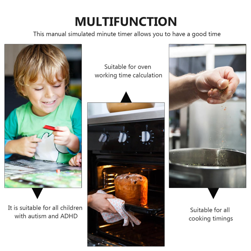 HANABASS Mechanical Kitchen Timer 60 Minutes Rotating Countdown Timer for Cooking Baking and Home Use Easy to Read Numbers Loud Alarm Battery-Free Design Compact 3.14X2.59X2.40 Inch - BeesActive Australia