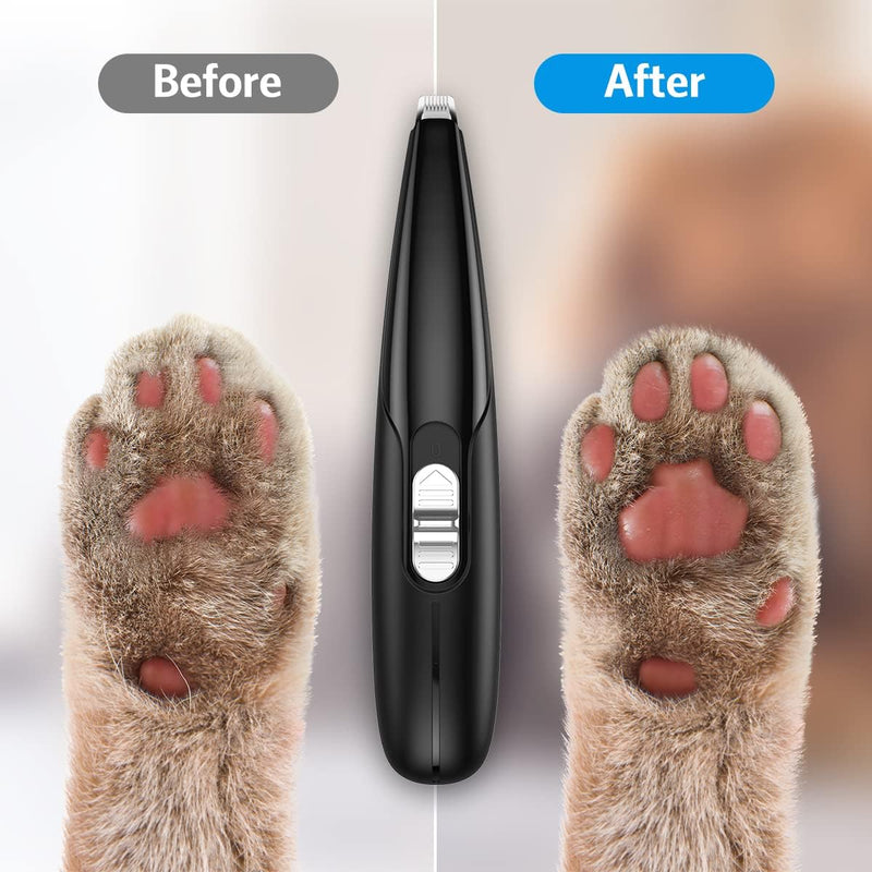 Dog Clippers, Cordless Cat and Small Dogs Clipper, Low Noise Electric Pet Trimmer, Dog Grooming Clippers for Trimming Dog's Hair Around Paws, Eyes, Ears, Face, Rump Black - BeesActive Australia