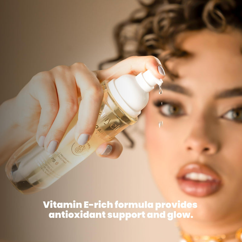 ANYELUZ Face and Body Oil with vitamin E, Luxury Anti-Aging & Stretch mark prevention formula, Deep hydration for face and body, All skin types, Óleo Facial Antiedad con Vitamina E