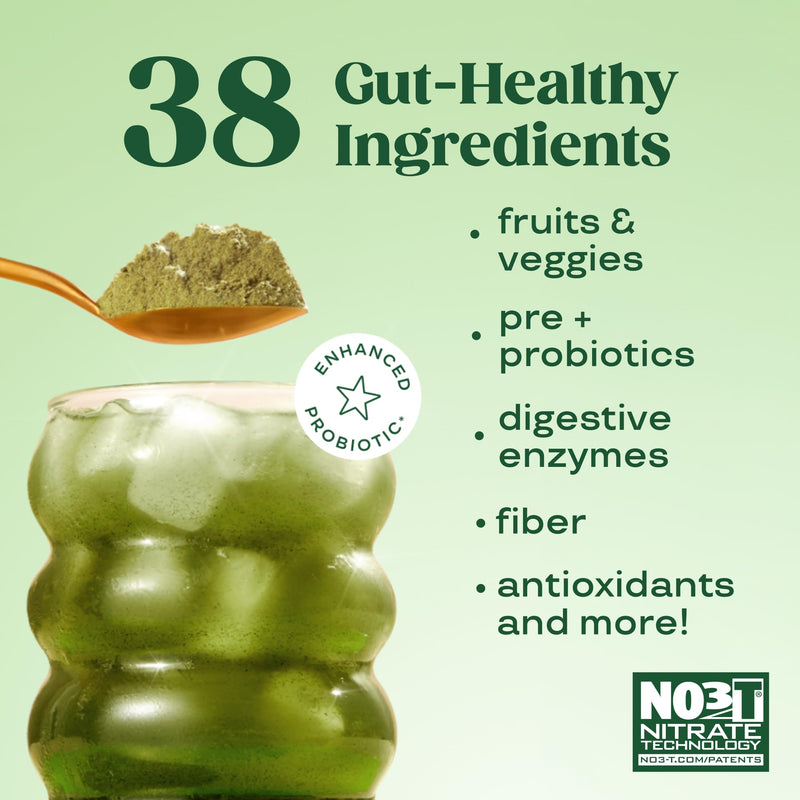 Bloom Nutrition Superfood Greens Powder, Mango, 25 Servings | Digestive Enzymes with Probiotics and Prebiotics, Gut Health, Bloating Relief for Women, Chlorella, Green Juice Mix 25 Servings (Pack of 1)