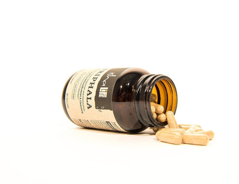 ISHA Organic Triphala Capsules - Natural Supplement, 500 mg ea (90 Veg caps) - BeesActive Australia