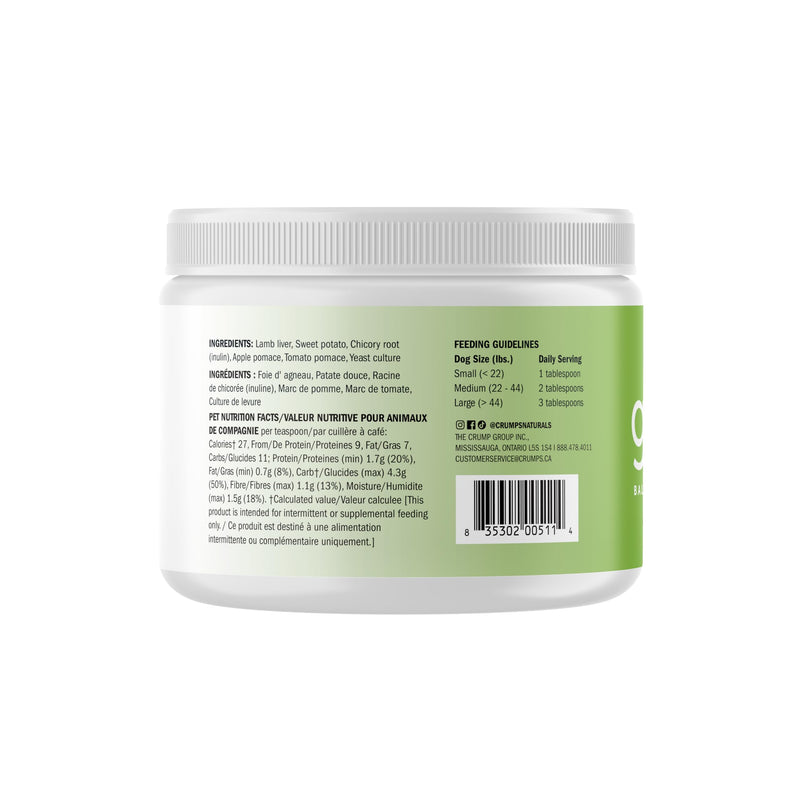 CRUMPS NATURAL Gutsy Balance Sprinkles - Lamb & Sweet Potato 3.5oz 3.5 Ounce (Pack of 1)