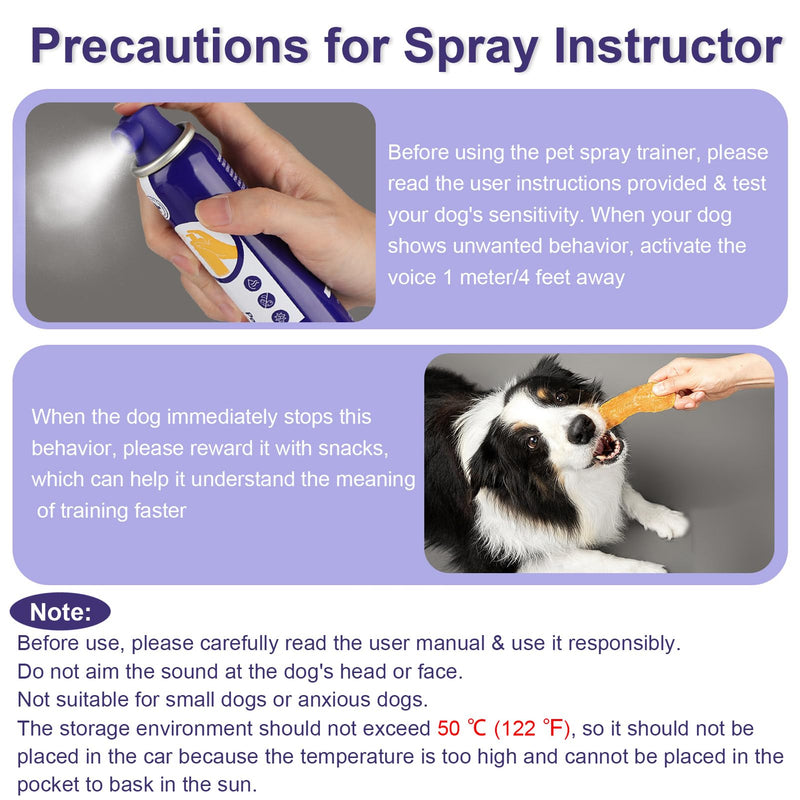 Dog Corrector Spray, 80ml 1Pack Dog Trainer Spray to Dogs from Stopping Unwanted Behaviors Pet Trainer Spray, Barking, Jumping, Stealing Food, Safe, Humane & Effective Purple-1p - BeesActive Australia