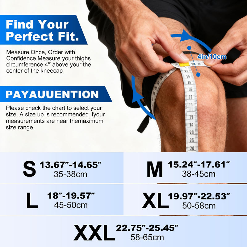 Knee Brace for Women Men Adjustable Cross Strap, Knee Braces for Meniscus Tear, Knee Pain Support with Side Stabilizers, Relieves ACL, MCL, Arthritis, Knee Pain for Patella Stability Large