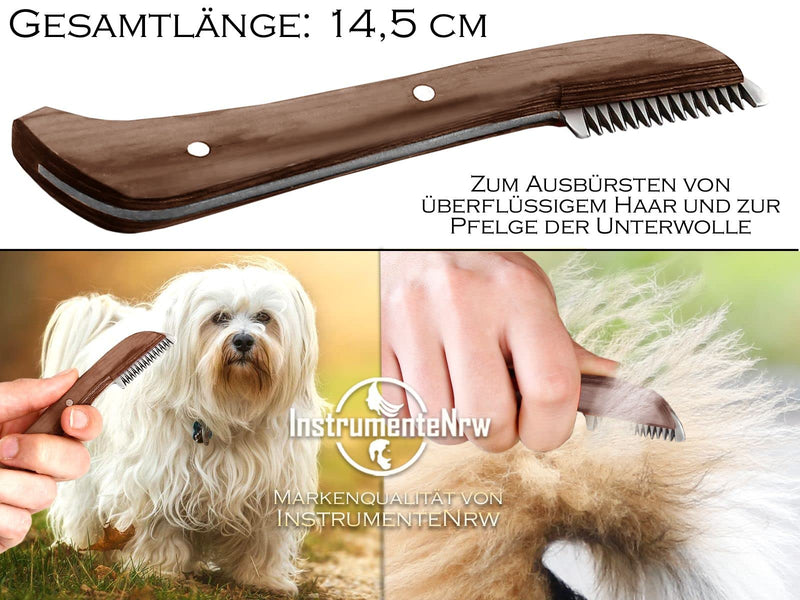 Trimming knife set for dogs and cats with super fine and super coarse teeth, 2-piece grooming comb for dog fur, undercoat, fur knife, dog scissors, stainless steel knife - BeesActive Australia