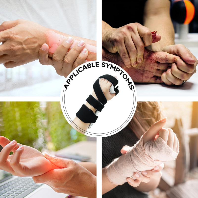 OSK Soft Functional Resting Hand Splint with Finger Separator,Stroke Hand Brace By Restorative Medical,Wrist Brace For Carpal Tunnel,Immobilizer Muscle Atrophy Rehabilitation(Right,Small) (Right,Small)