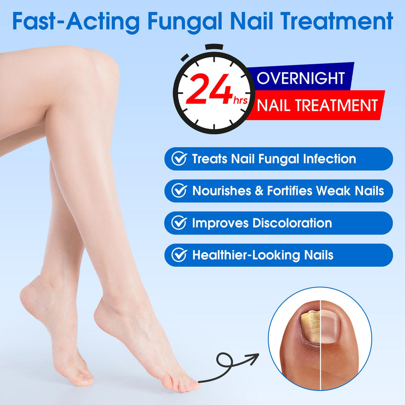 EASICUTI Fungal Nail Patches, 60 PCS Toenail Treatment Extra Strength, Overnight Nail Repair Sticks for Damaged Nails, Men and Women