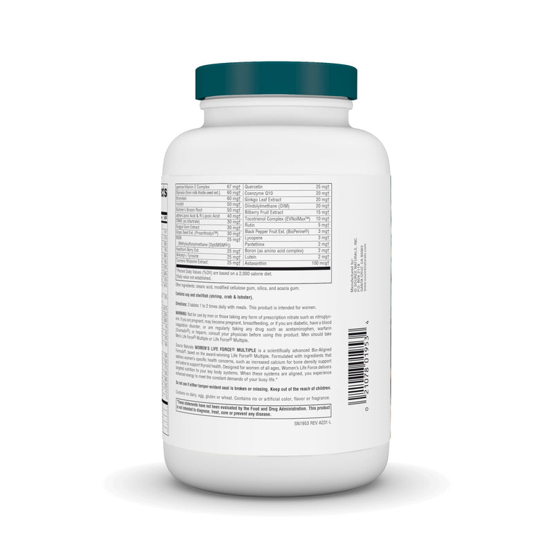 Source Naturals Wonmen's Life Force Mutiple, Dietary Supplement Rejuvenating Enegry* - 180 Tablets 180 Count (Pack of 1)