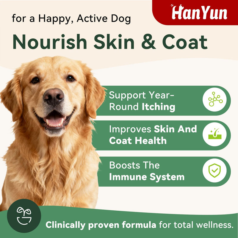 BSLVWG Dog Allergy Relief Chews for Itchy Skin,100 Count Dog Soft Chews,for Seasonal and Food All Issues Allergies Skin Licking Paws,Hot Spot, Ears& Hair,Gut, Immune Support-All Ages & Sizes Dogs