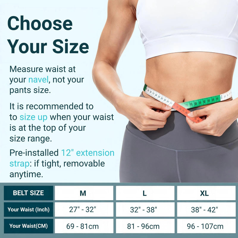 Thin Back Brace with 0.5mm Ultra-Thin & Seamless Design Under Clothing, FUSUP Anti-Slip Lumbar Support Belt with 2 Removable & Adjustable Straps - for Low Back Pain, Back Injuries, Office, Daily Wear, Sports (Women & Men) (Pink, Large) Pink - BeesActive Australia
