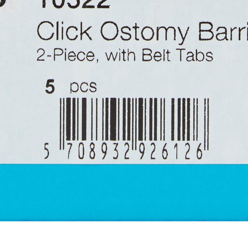 SenSura Mio Click Trim to Fit Ostomy Barrier Elastic Adhesive 60 mm Flange 5 per Box 10522