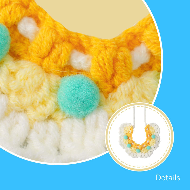 Crochet Collar Set for Eilik - 4 Pcs Unique Styles of Collars, wrap Eilik in Warmth and Comfort Against The chill, Polyester Material Hand-Knitted, Definitely The Most for Eilik! - BeesActive Australia