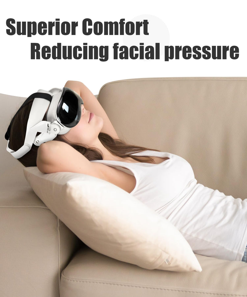 Comfort Head Strap for Vision Pro Accessories, Adjustable Elite Strap for Vision Pro Headset Replacement Accessories, Reduce Facial Stress,Soft Cushion Lightweight for Apple VR Head Strap - BeesActive Australia