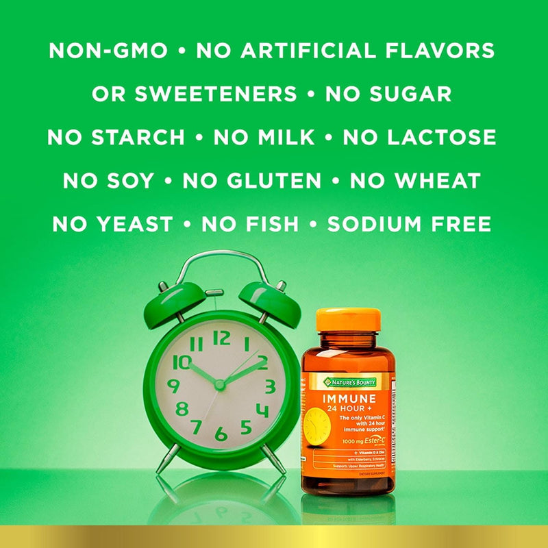 Nature’s Bounty Immune 24 Hour Immune Support Softgels, 1000mg Vitamin C, 120 Ct