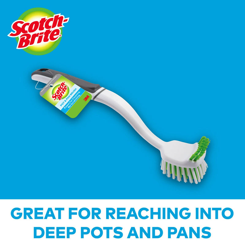 Scotch-Brite Pot and Pan Brush, Dish Brush for Cleaning Kitchen and Household, Dish Brushes Safe for Cookware and More, 4 Dish Brushes Pot, Pan and Dish Brush - BeesActive Australia