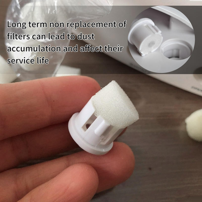 48 Nebulizer Filter Replacement Air Filter Sponge Compressor System Accessories-White - BeesActive Australia