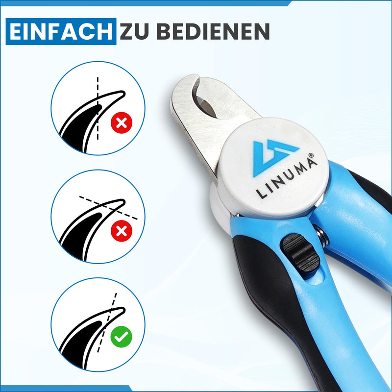 LINUMA® Dog Claw Cutter - Claw Scissors for Dogs, Dog Claw Cutter, Dog Nail Scissors, Claw Grinder, Dog Claw Scissors, Grooming & Claw Care for Dogs, Cat Claw Cutter Light Blue - BeesActive Australia
