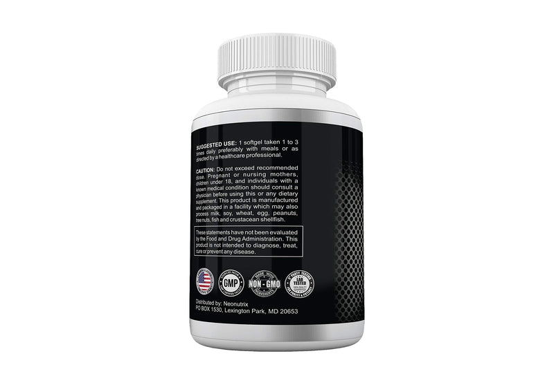 Soy Lecithin Capsules 1200mg (One a Day, 100 Softgels) Immune Support Supplement Rich in Phospholipids Supports Metabolism, Brain & Heart Health & Cell Functions Made in The USA Non-GMO by Neonutrix - BeesActive Australia