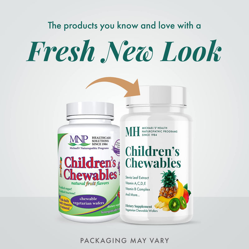 Michael's Health Naturopathic Programs Children’s Chewables - 120 Vegetarian Wafers - Fruit Punch Flavor - Multivitamin & Mineral Supplement - Kosher - 60 to 120 Servings 120 Count (Pack of 1)