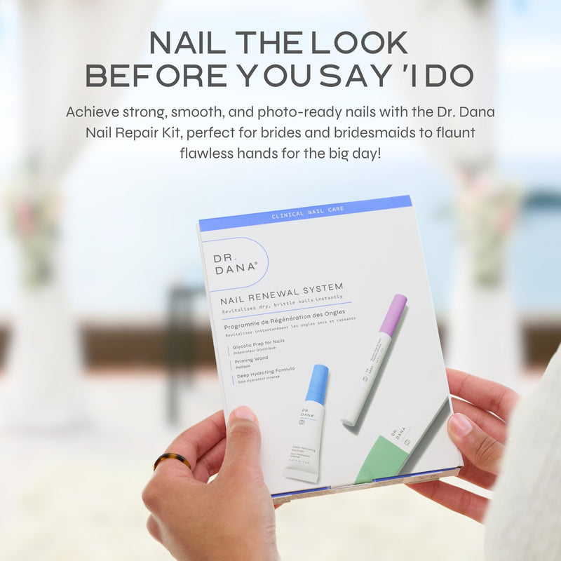 Dr. Dana Nail Repair Kit for Damaged Nails – Strengthening & Exfoliating Treatment with Glycolic Acid, Nail Primer, Hydrator & Priming Wand for Shiny, Healthy Nails, Nail Care Kit - BeesActive Australia